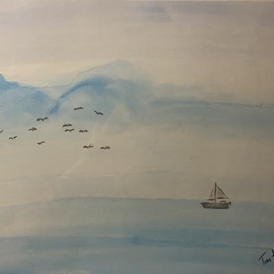 Segelboot Vor Lindau